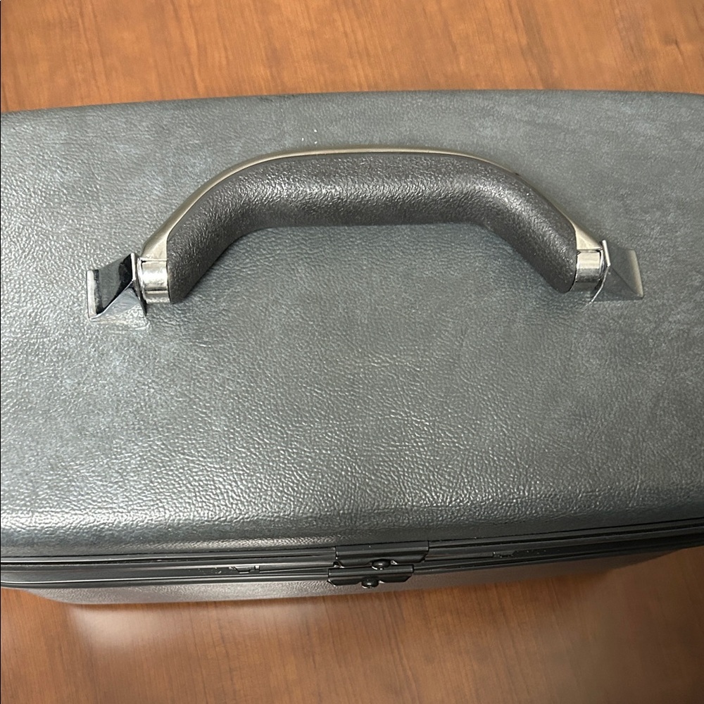 Vtg 1987 Samsonite Silhouette 4 Gray Travel Train Make Up Beauty Case Luggage - Picture 5 of 16